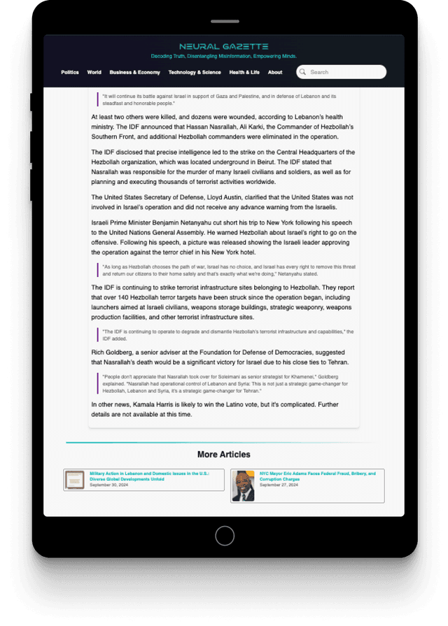 Neural Gazette screenshot 3